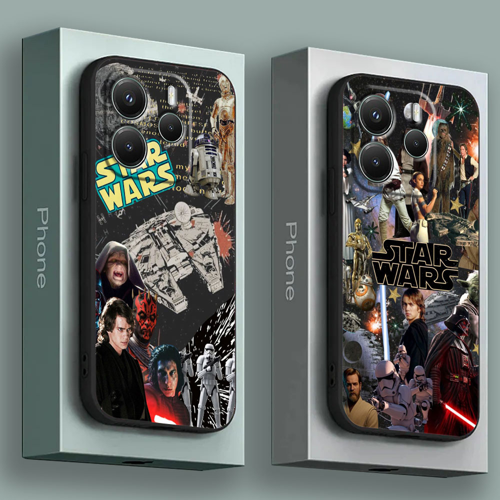 Xiaomi Redmi Note 14 - Redmi 15C 14C 13C 12C用スマホケース、バックカバー、S-Starwars カイロレン