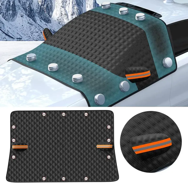 Glass Protector Auto - 1-2 個フロントガラスカバー車肥厚磁気雪サンシェード防霜ハーフカバーガラスプロテクター自動車の付属品