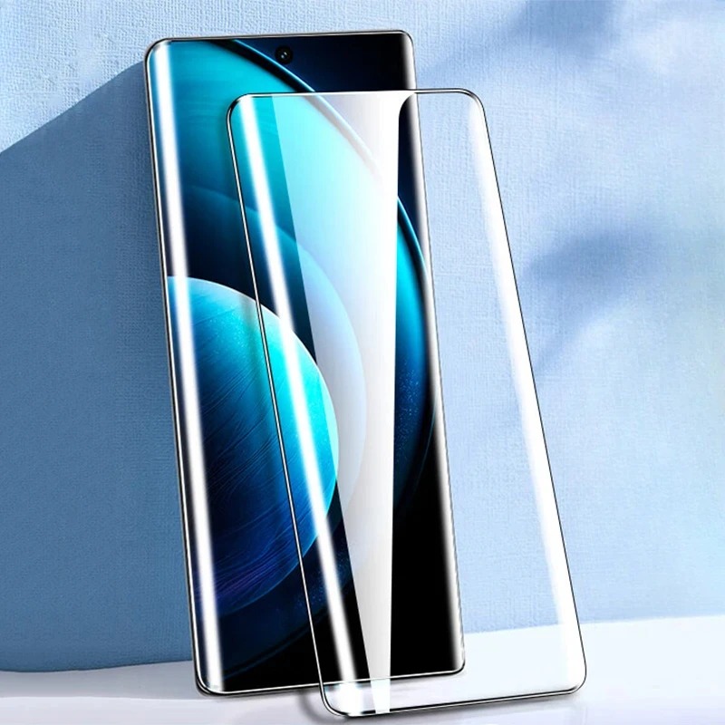 Curved Edge Screen - 3D湾曲強化ガラススクリーンプロテクター,フルグルー,Vivo x100,s18,v30,v27,v40,y300 pro,v40 lite,t3 ultra