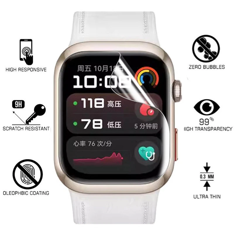 Huawei Watch用TPUヒドロゲルフィルム,透明なソ - Smartwatch Screen Film のレビューと価格