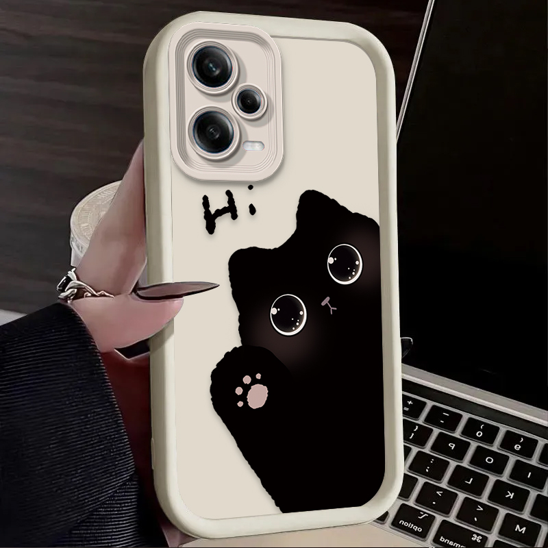 可愛い大きな目の猫のスマホケース Xiaomi Redmi  - Xiaomi Redmi Note 14 のレビューと価格