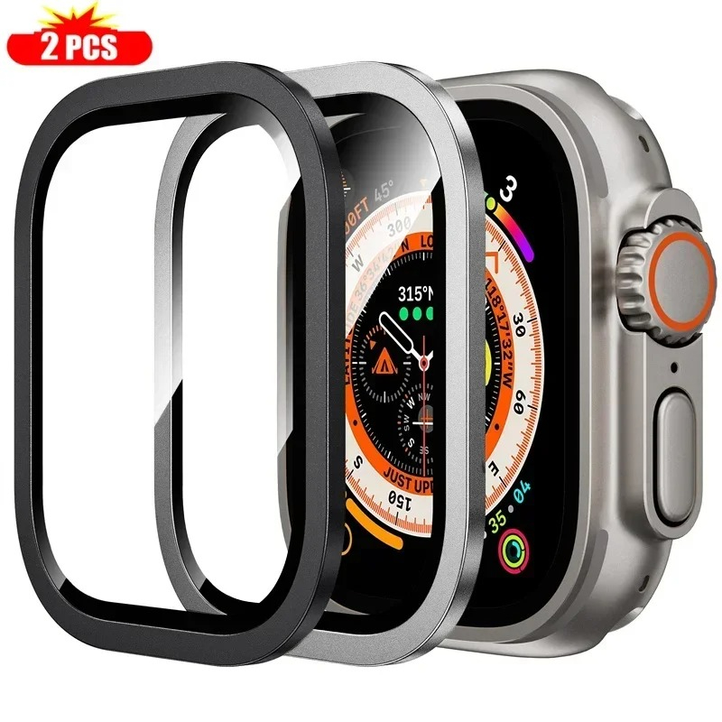 2 個の強化ガラス Apple Watch ウルトラ 49  - Smartwatch Screen Film のレビューと価格