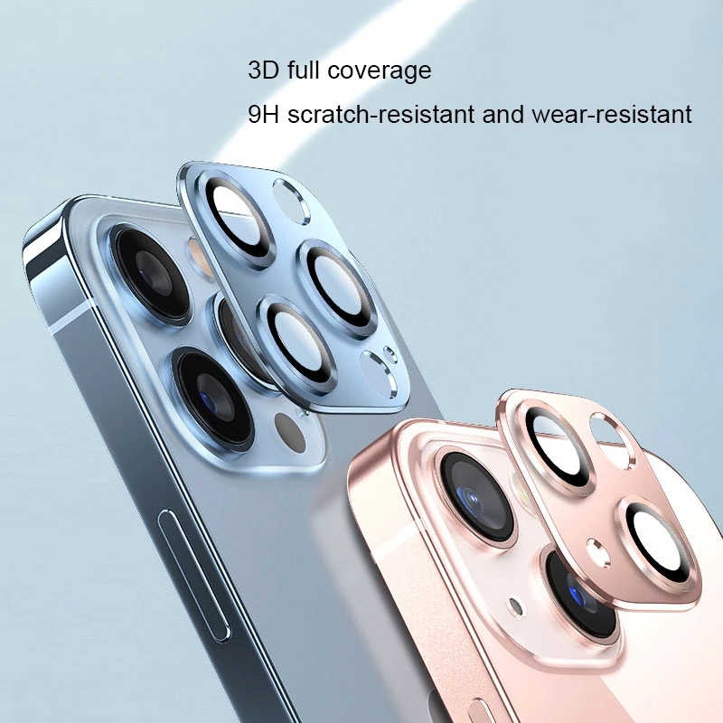 5個入り 9H強化ガラス製メタルカメラレンズプロテクター、傷 - Tempered Glass Screen 9H のレビューと価格