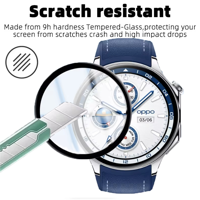 スクリーンプロテクター OPPO Watch X アンチスク - Smartwatch Screen Film のレビューと価格