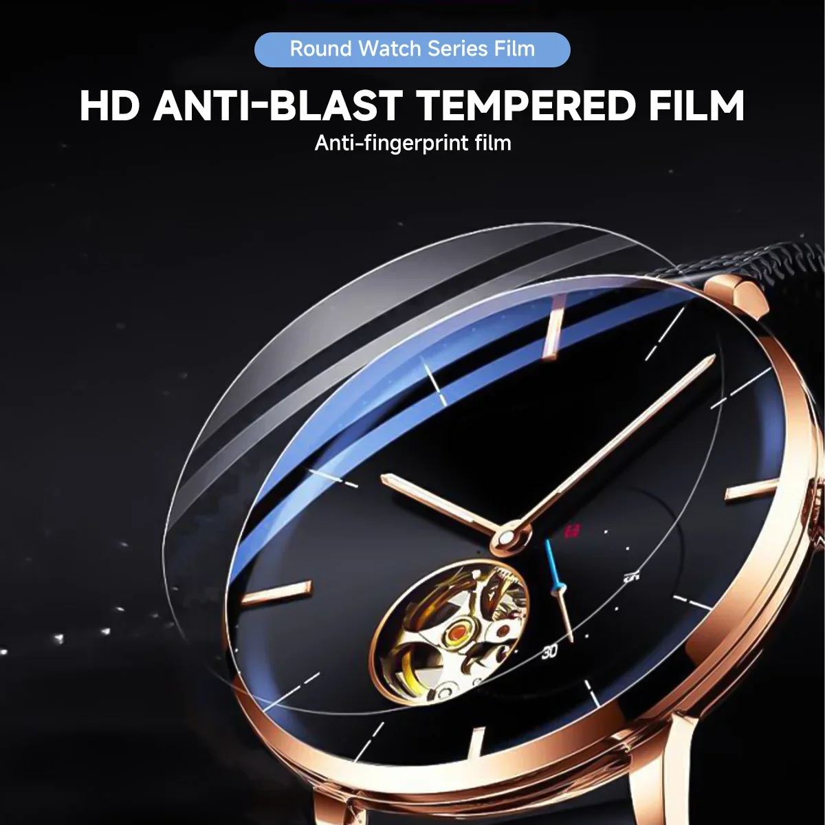 26-46 ミリメートルユニバーサル強化ガラススマートウォッ - Smartwatch Screen Film のレビューと価格