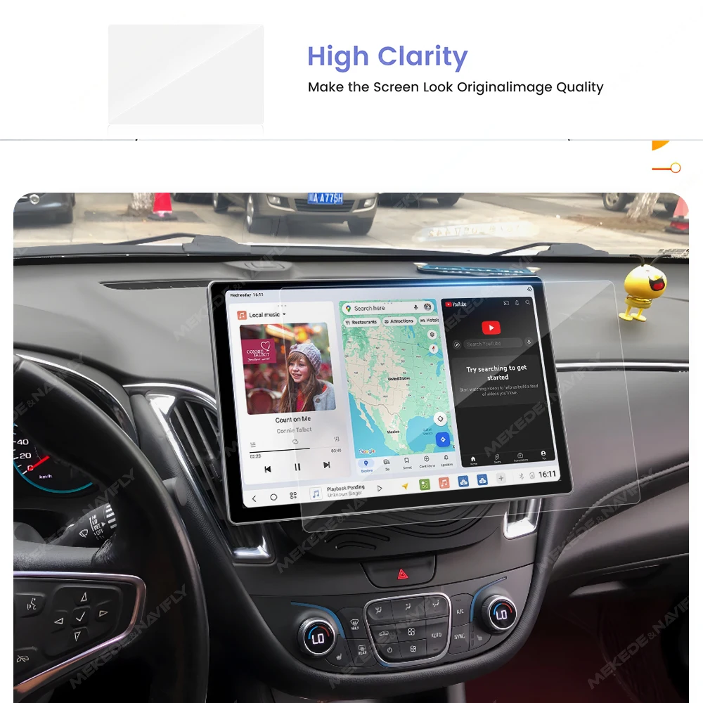 カーラジオ用スクリーンプロテクター,カーラジオ,マルチメディ - Glass Protector Auto のレビューと価格