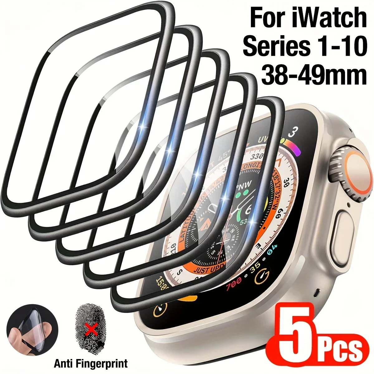 1-5 個の傷防止フィルム Apple Watch ウルトラ - Smartwatch Screen Film のレビューと価格