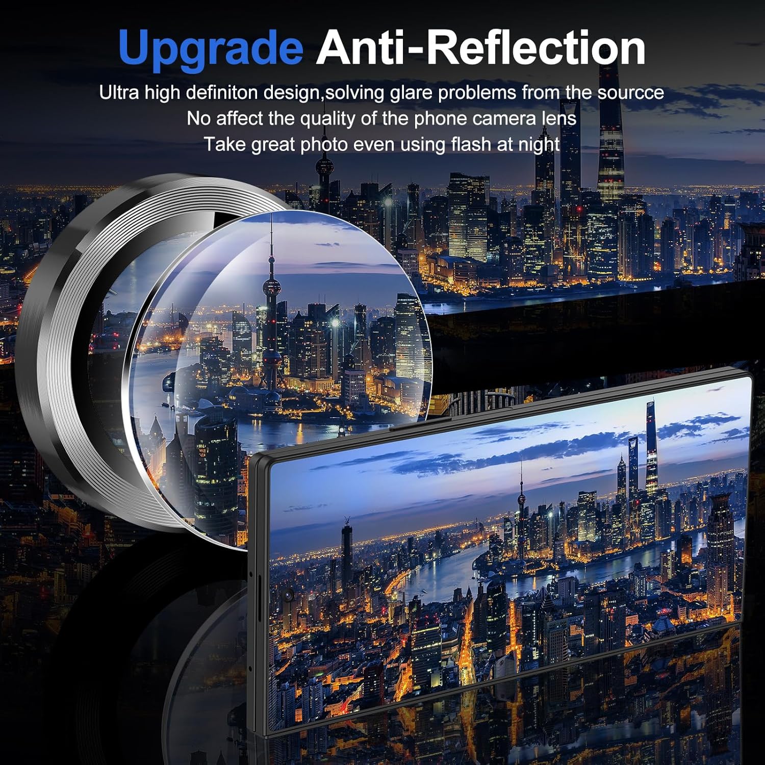 HDカラー金属合金リング強化ガラスカメラプロテクター Sam - Tempered Glass Screen 9H のレビューと価格