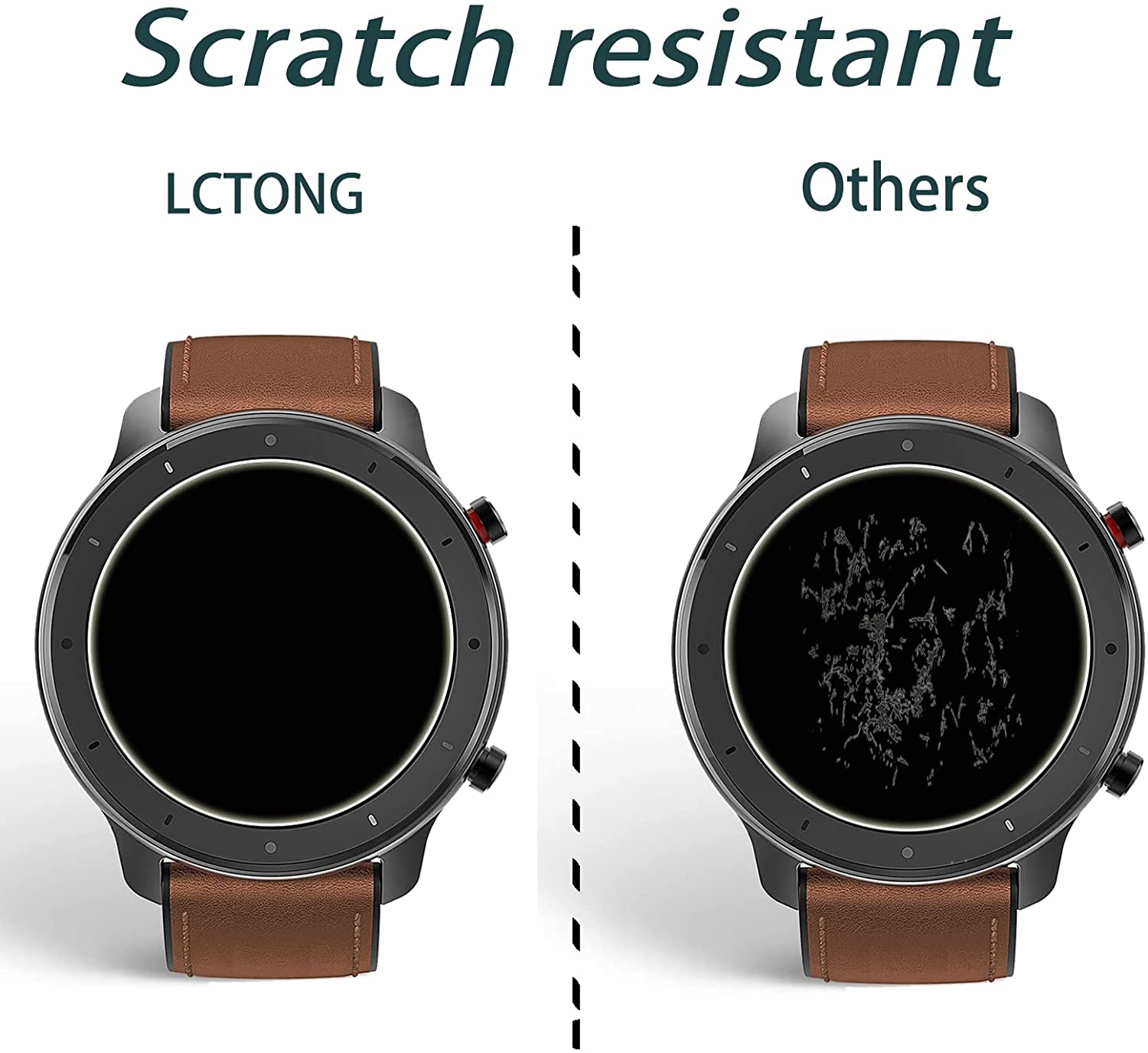 9H 強化ガラスフィルム Amazfit GTR 42 ミリ - Smartwatch Screen Film のレビューと価格